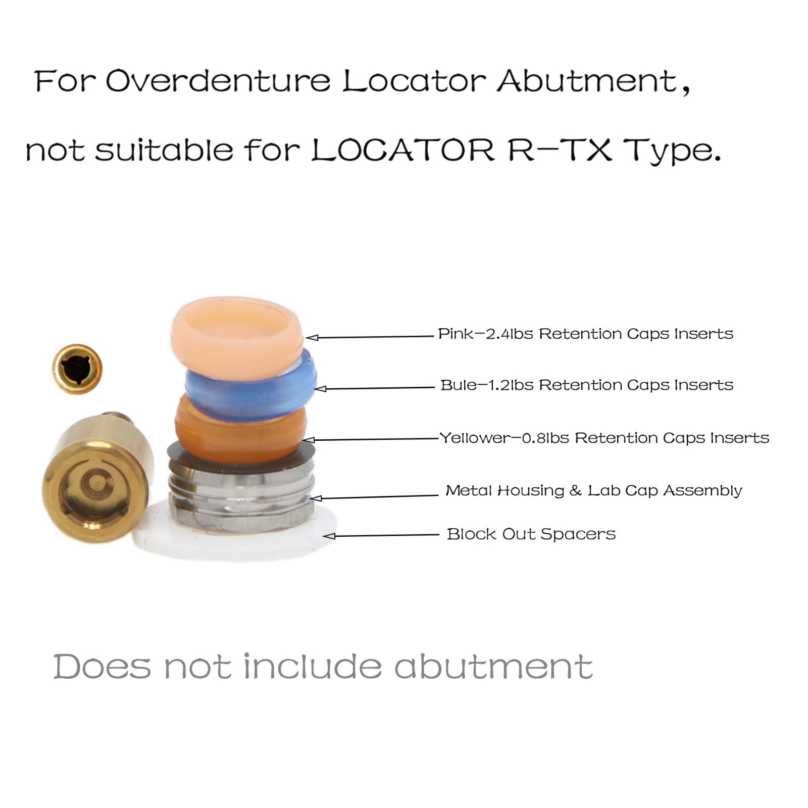 US Locator attachment abutment For Hiossen ET /Osstem TS Mini/Regular 1-7.0mm GH