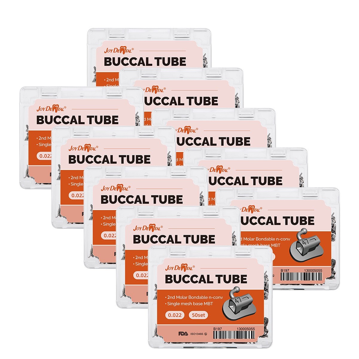 Dental Ortodoncia Tubos bucales de MBT 022 2do Molar Bondable Non-Convertible