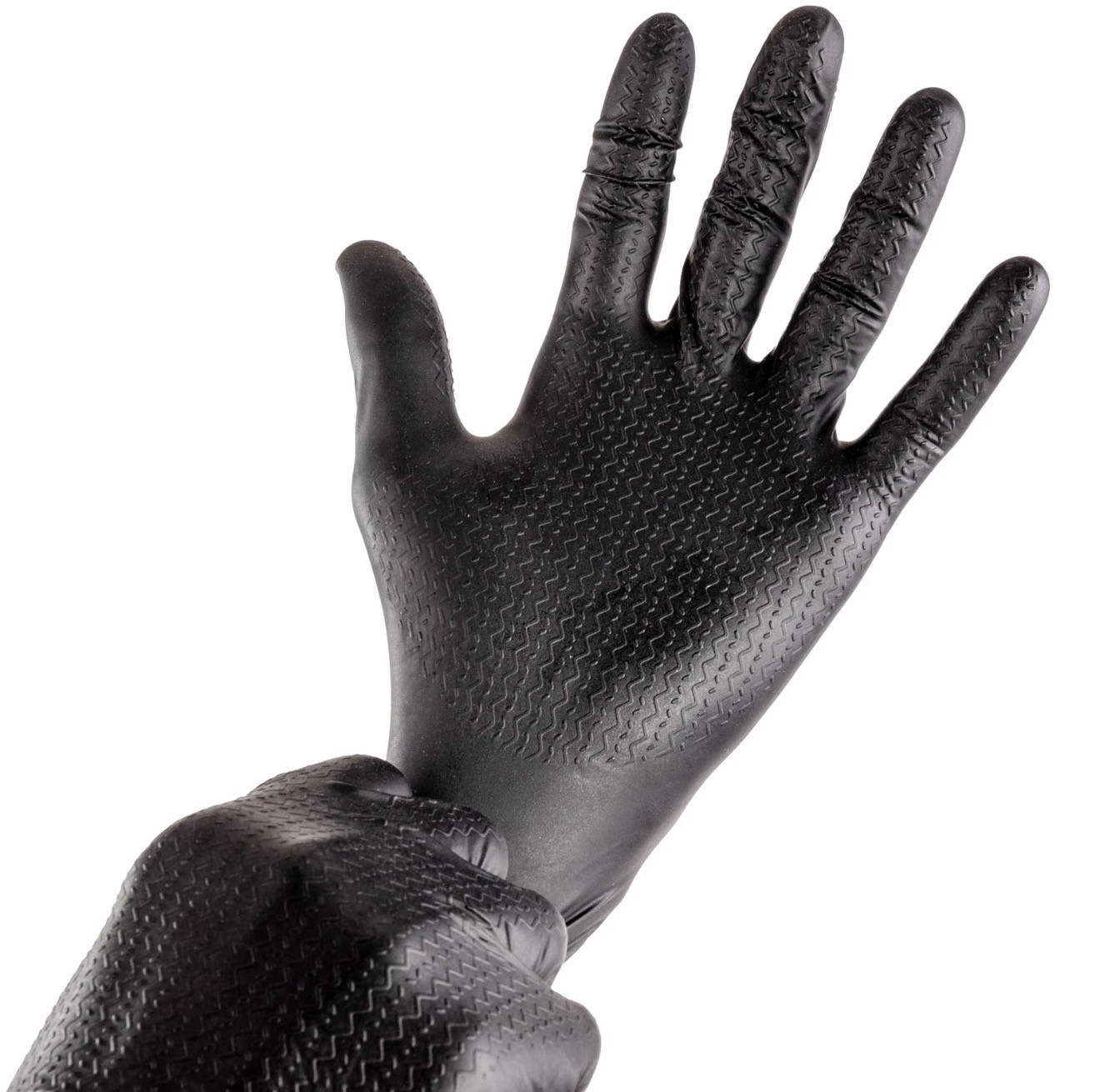 ZIG ProGrip Heavy Duty Nitrile Gloves 8 Mil Textured Grip 50 Pack