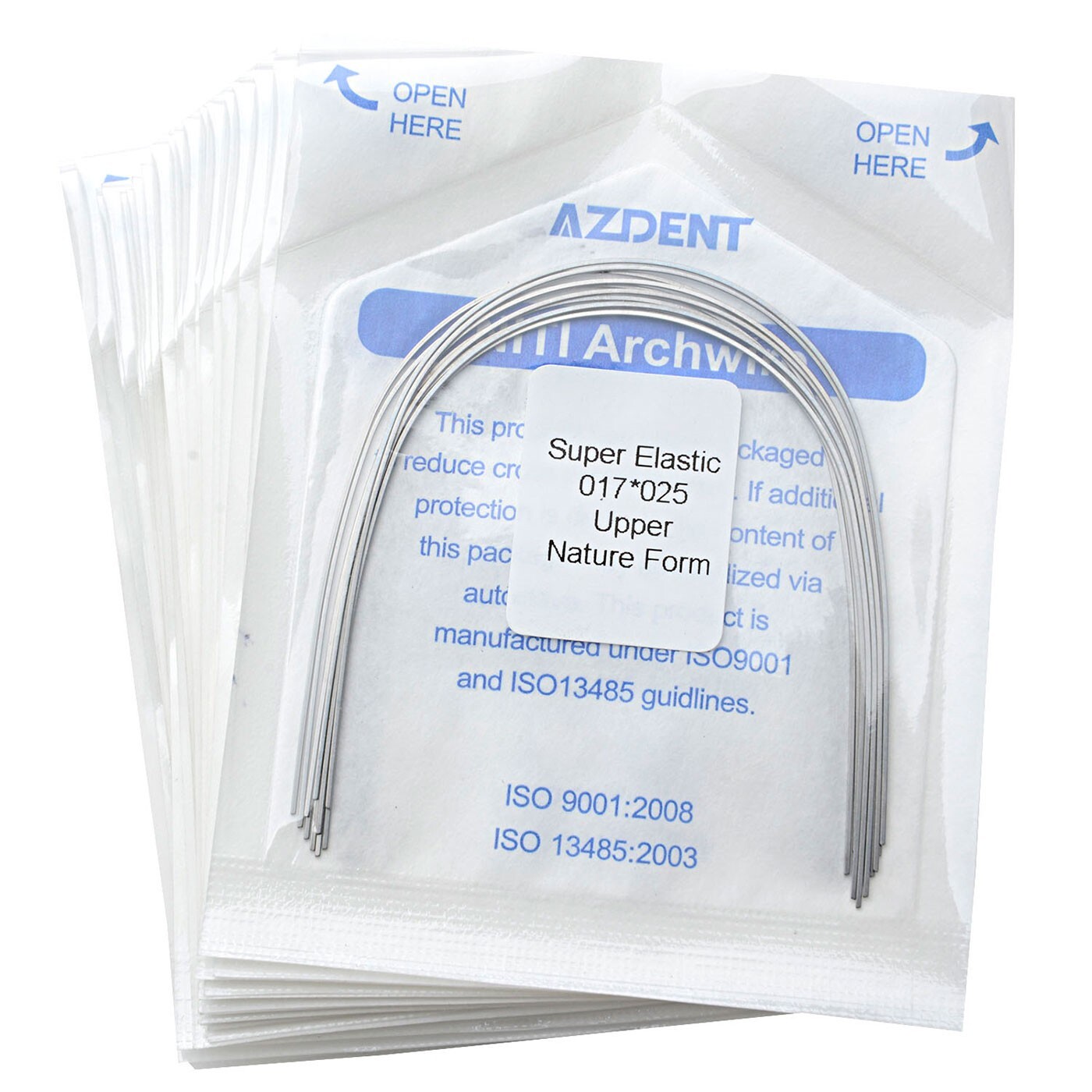 AZDENT Dental Orthodontic Super Elastic Niti Arch Wires Rectangular Ovoid/Nature