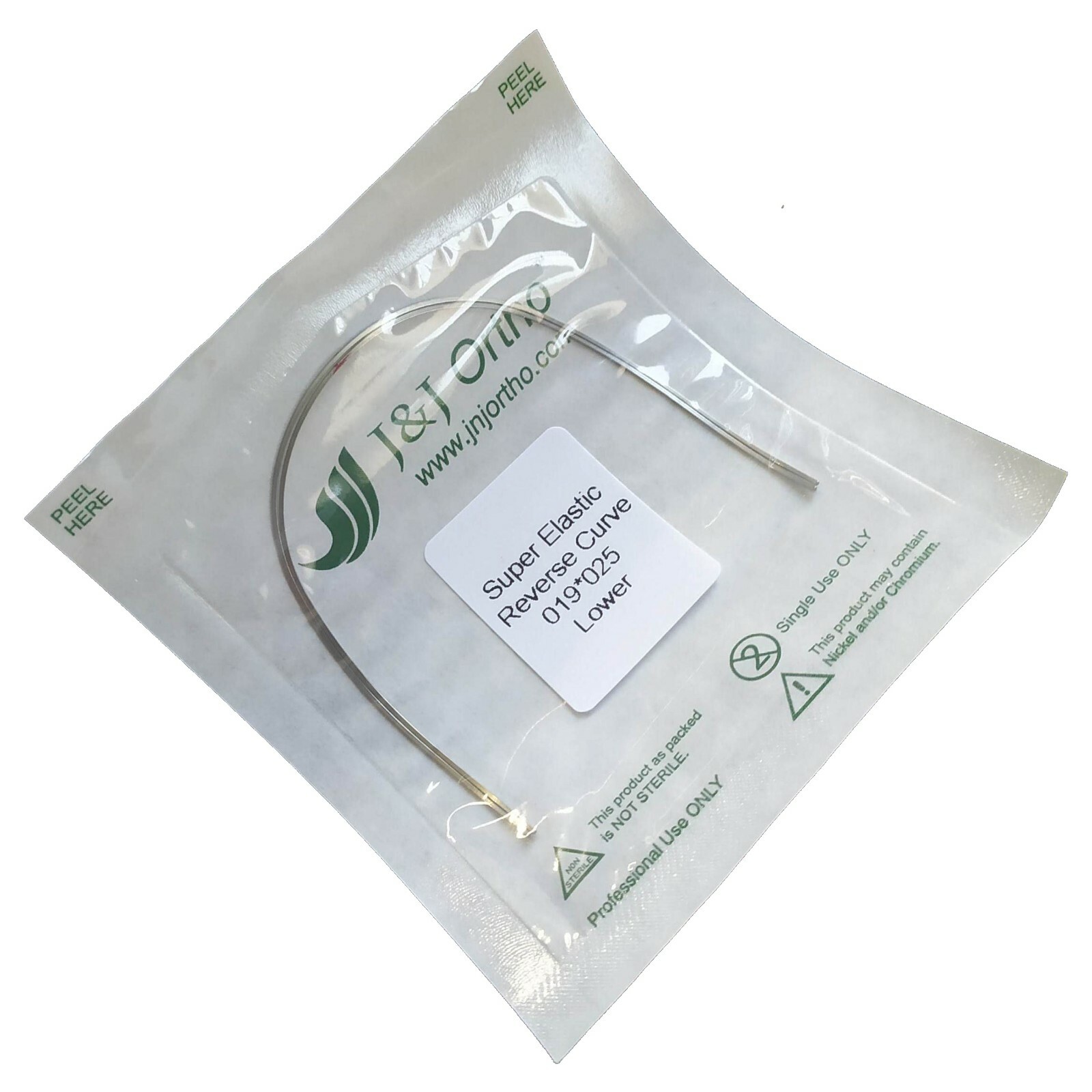 J&J Ortho™ Orthodontic NiTi Reverse Curve Arch Wire (2/pk)