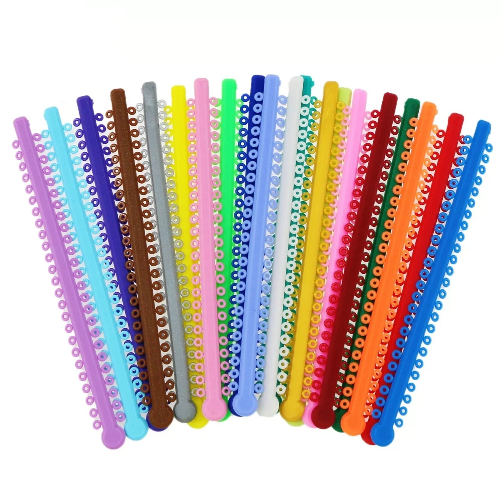 1000Pcs Dental Lab Orthodontic Treatment Ligature Ties Elastic Bands O-Rings Kit