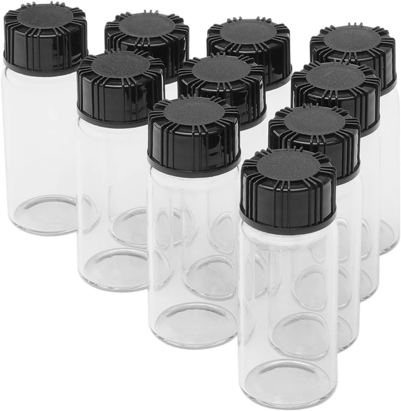 Clear 10ml Borosilicate Glass Vials – Perfect for Essential Oil & Craft Storage