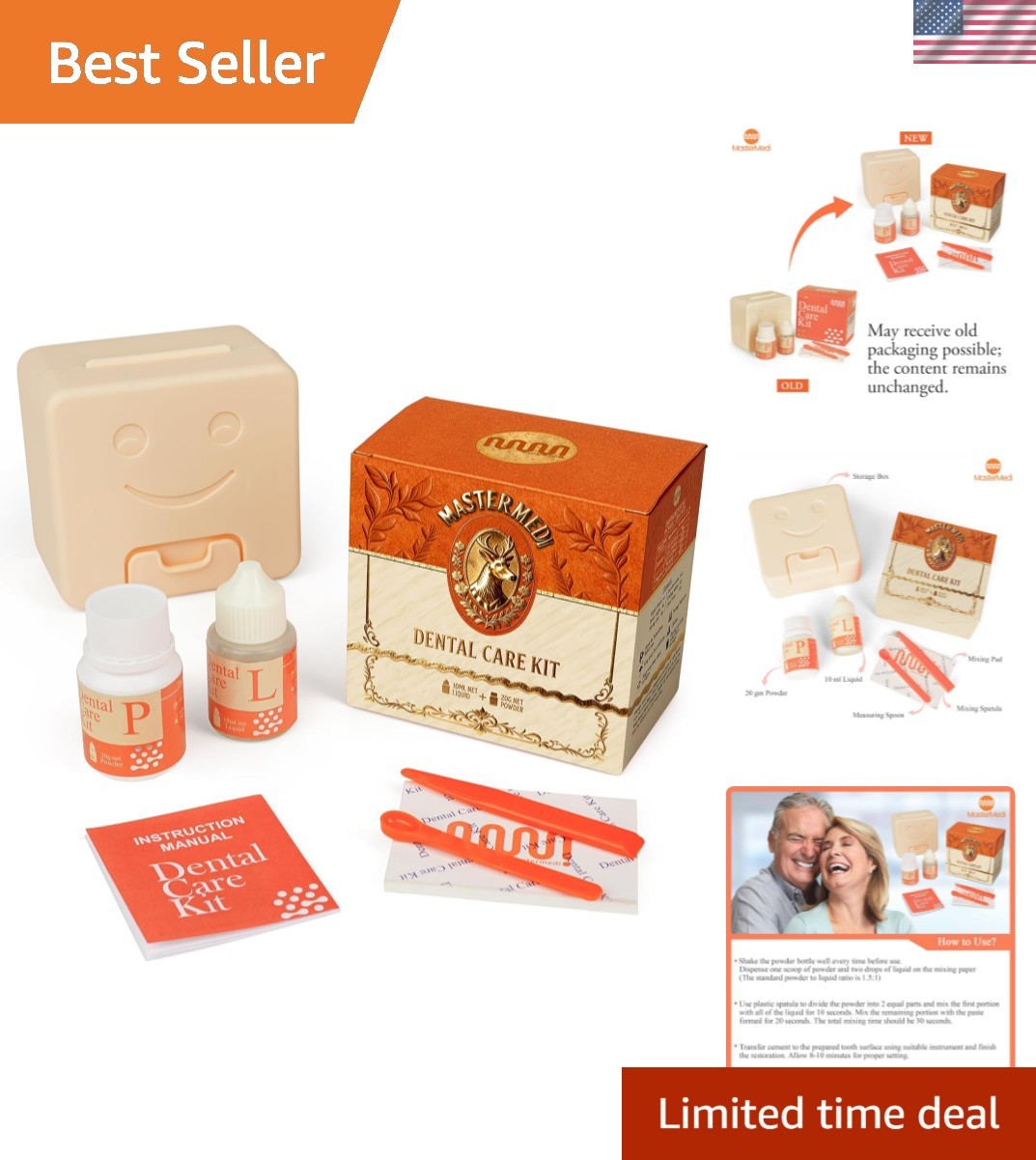 Versatile Dental Care Kit – Instant Fillings & Bridges with Zinc Oxide Eugenol