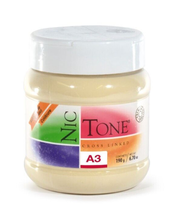NIC TONE Autocurable Coldcure Acrylic Resin 190gm Powder A3 by MDC Dental