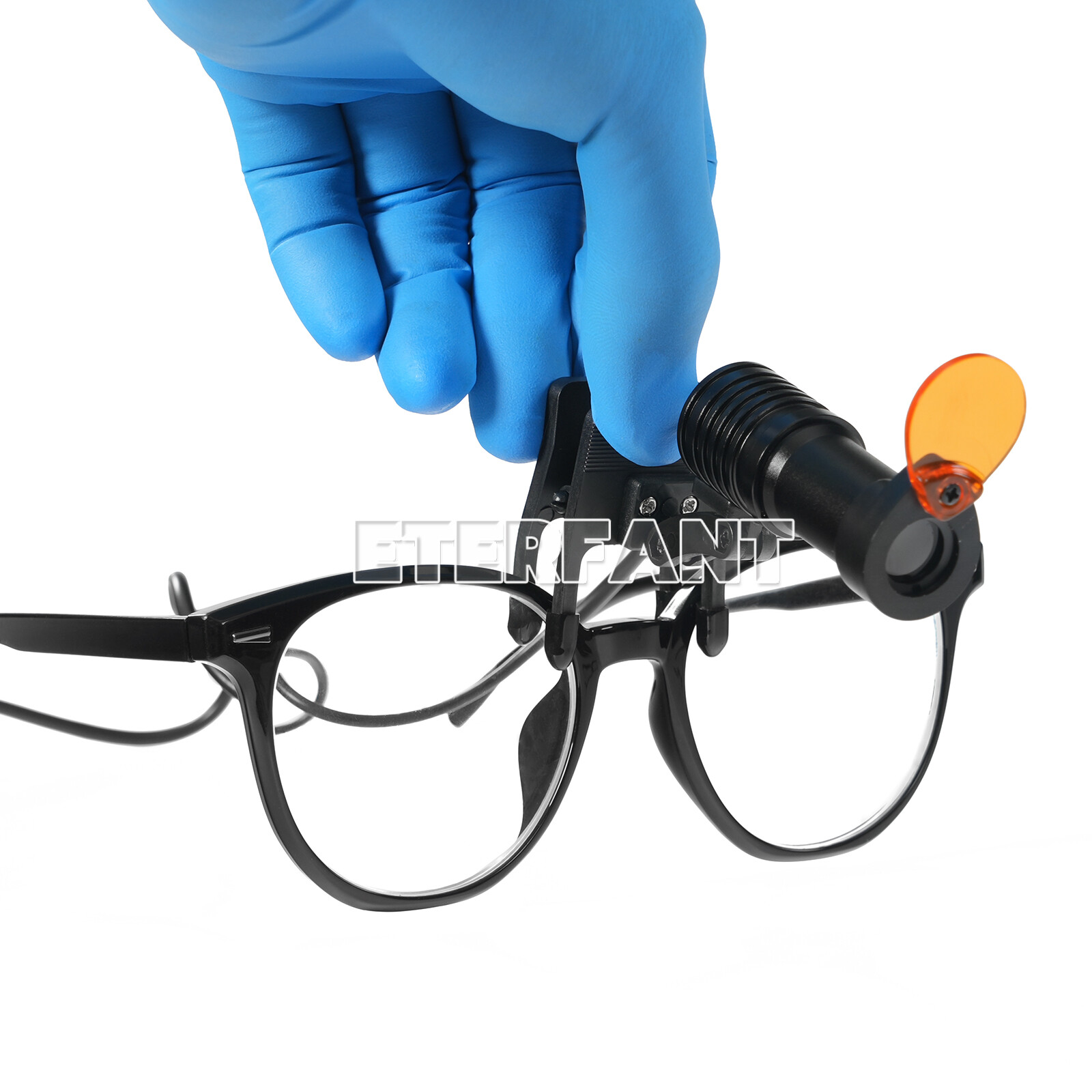 ETERFANT Dental 5W LED Headlight Lamp Metal Clip W/Filter for Binocular Loupes