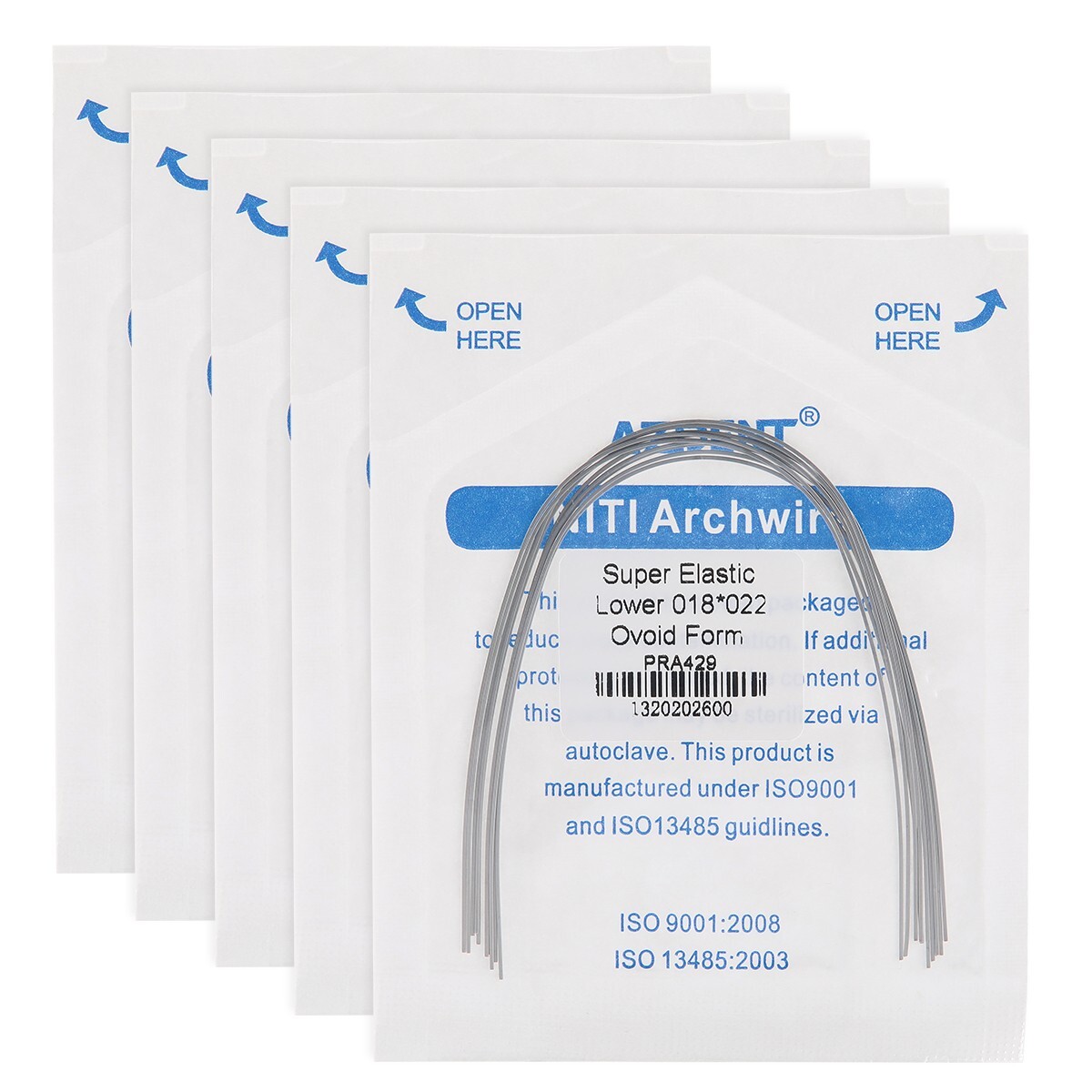AZDENT Dental Orthodontic Super Elastic Niti Arch Wires Rectangular Ovoid/Nature