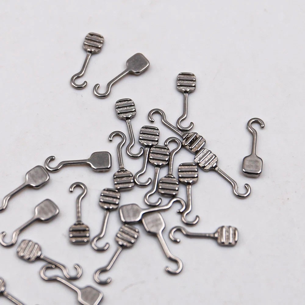 10 Pieces Bondable Sliding Crimpable Hook Long Curved 10Pcs/pack Left Right