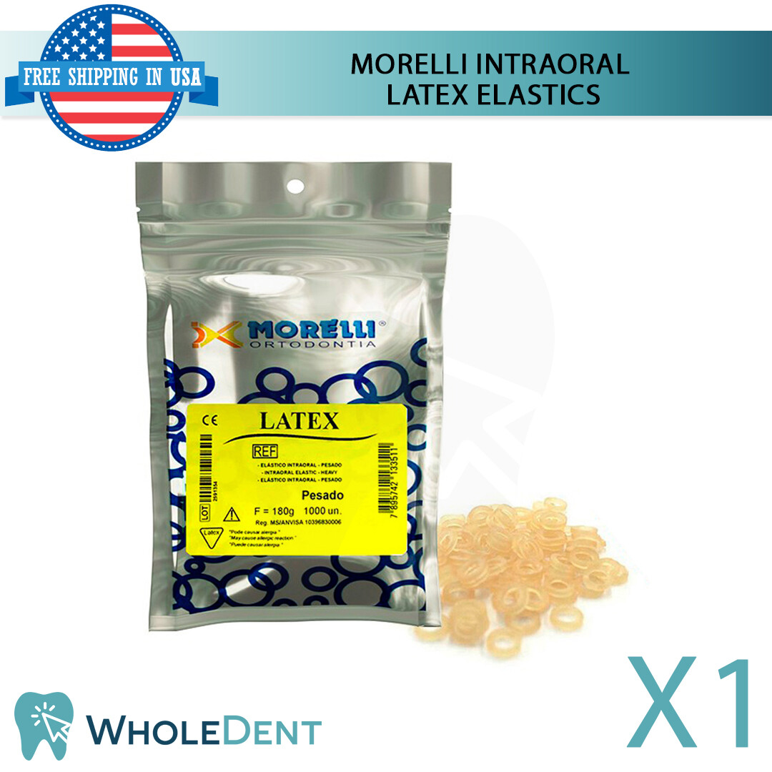 Orthodontic Dental Intraoral Elastics Bands 100pcs Latex Rubber Morelli Ortho