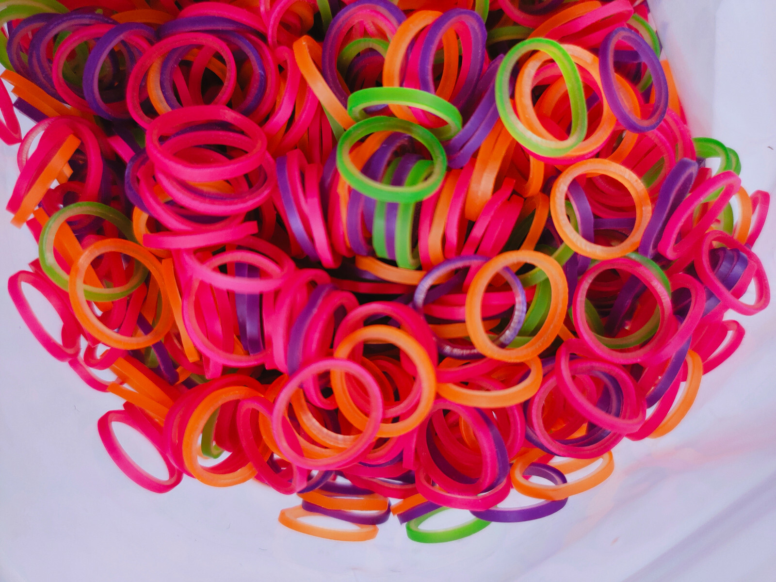 6.5OZ Dental Orthodontic Elastics Rubber Bands Ties Super Elastic Colorful 4Size
