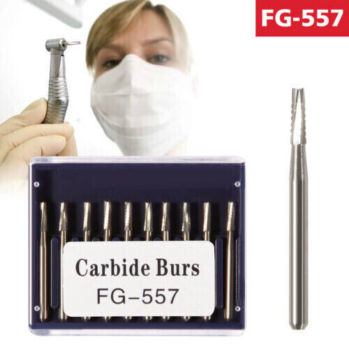 Dental Tungsten Carbide Bur FG Drill Round Type For High Speed Handpiece FG-557