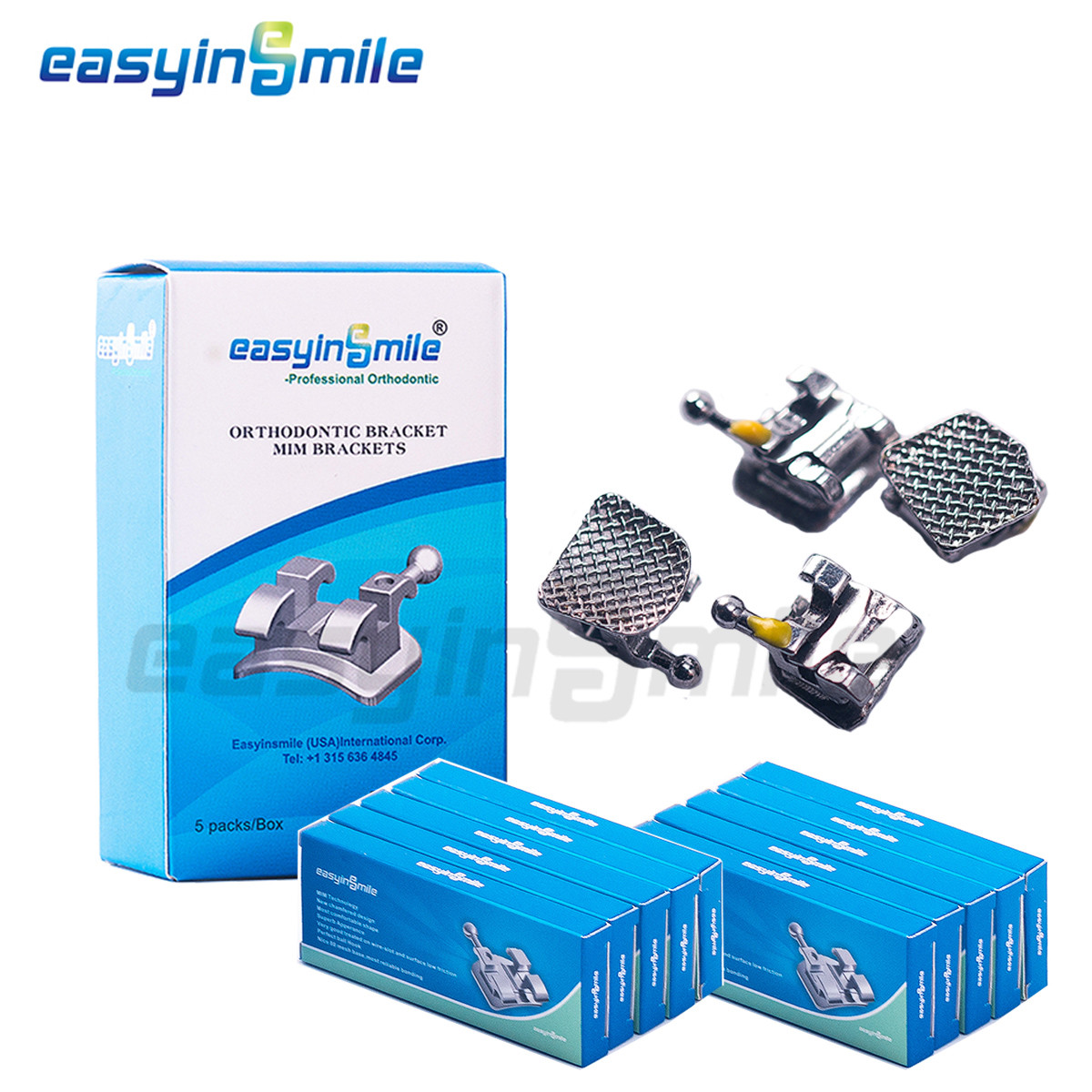 10Pack Dental Orthodontic Metal Brackets Braces MINI ROTH MBT Slot.022 3/345Hook