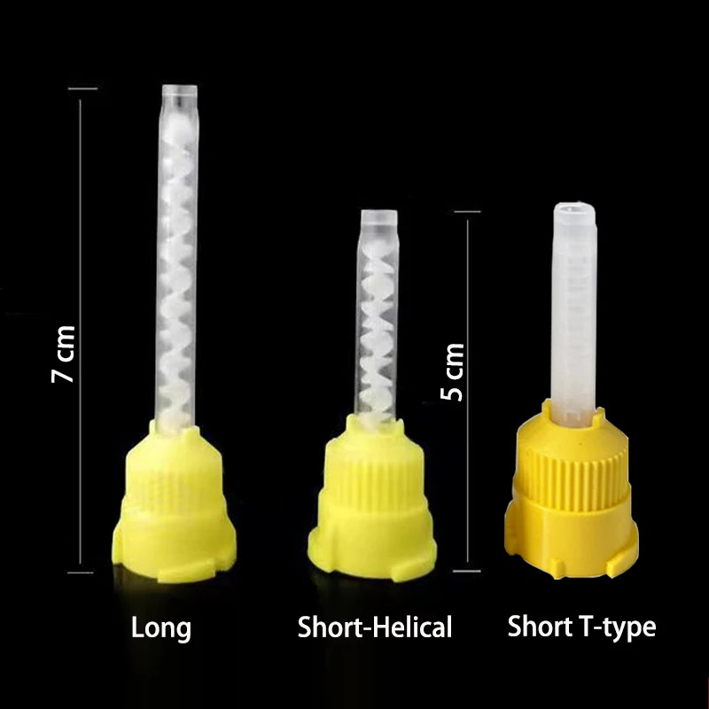 OneMed Dental Mixing Tips Impression HP Tips Yellow 5.0mm(1:1) 50Pcs/Bag