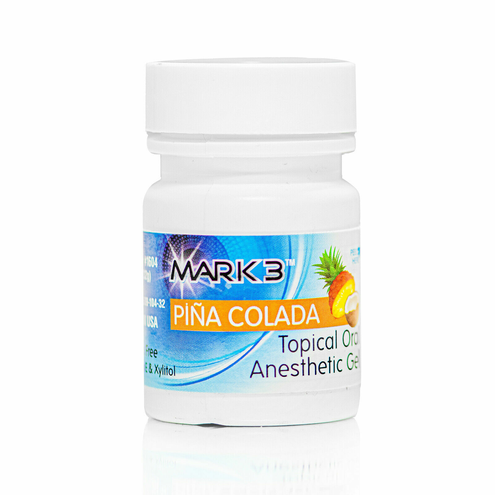 MARK3 Dental Topical Anesthetic Gel 20% Benzocaine 1oz Jar New Date Made In USA