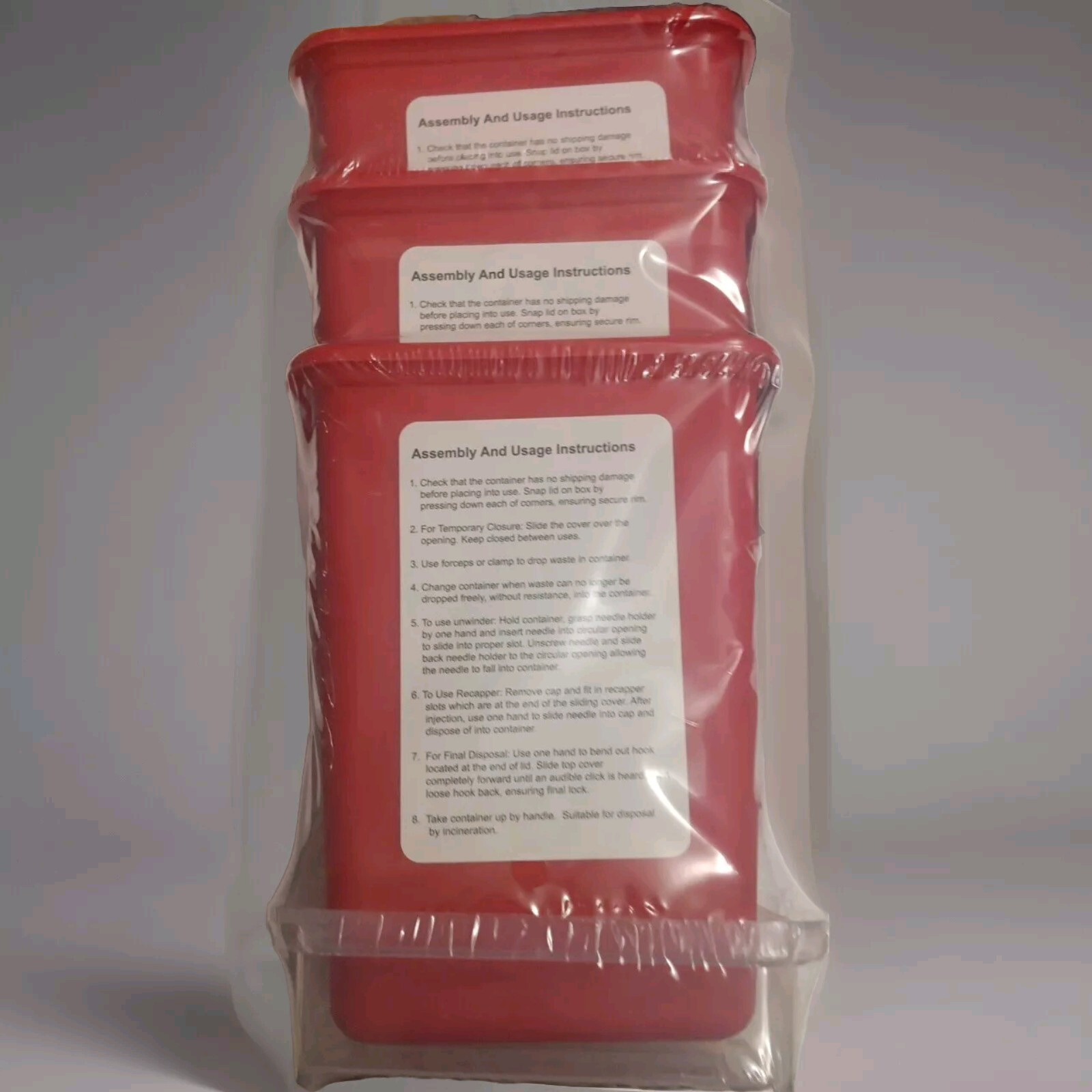 Alcedo Sharps Containers – 1 Quart, 3 Pack model AE 170 (year 2019)