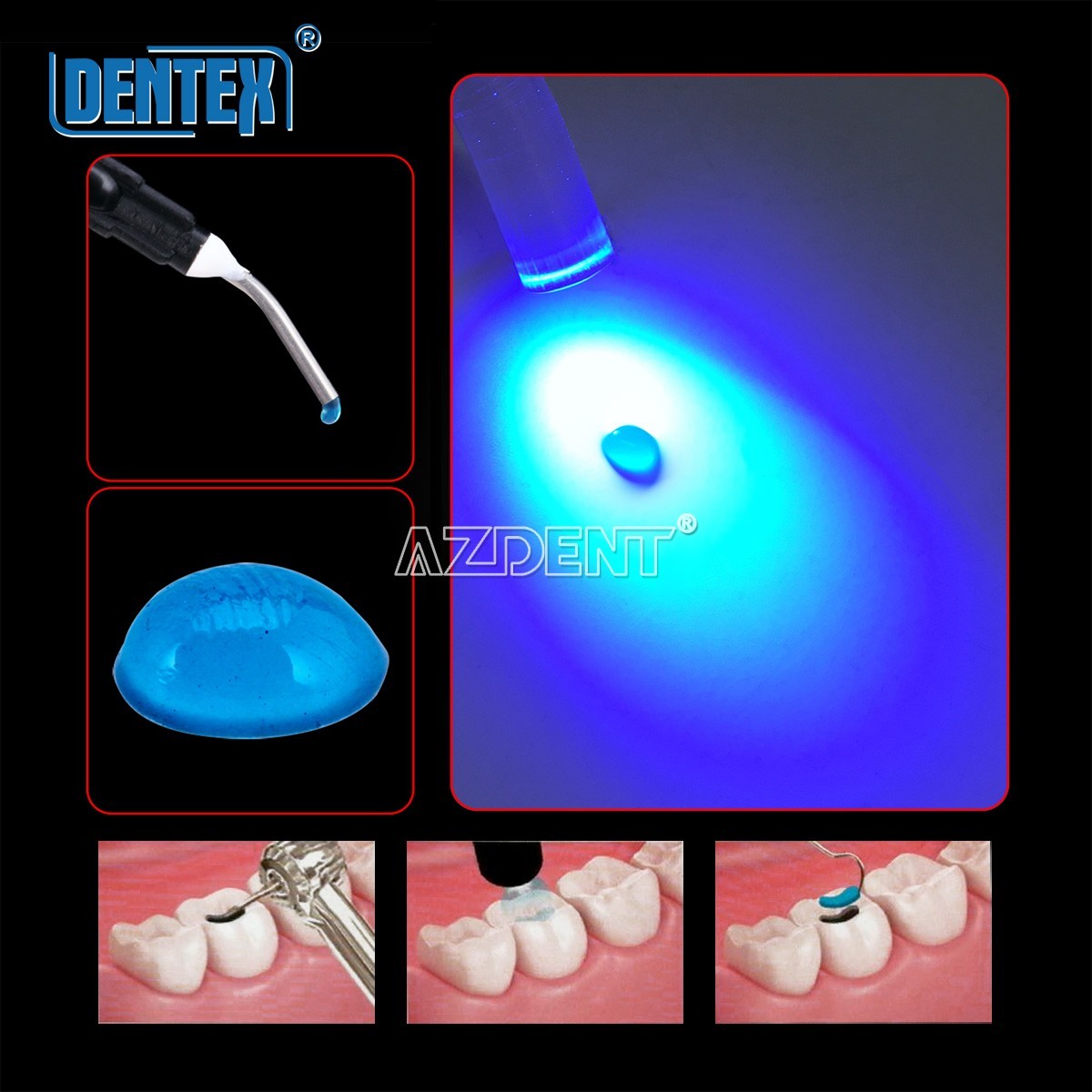 Dental Temp Flow Light Curing Temporary Filling Composite Material 2.5g