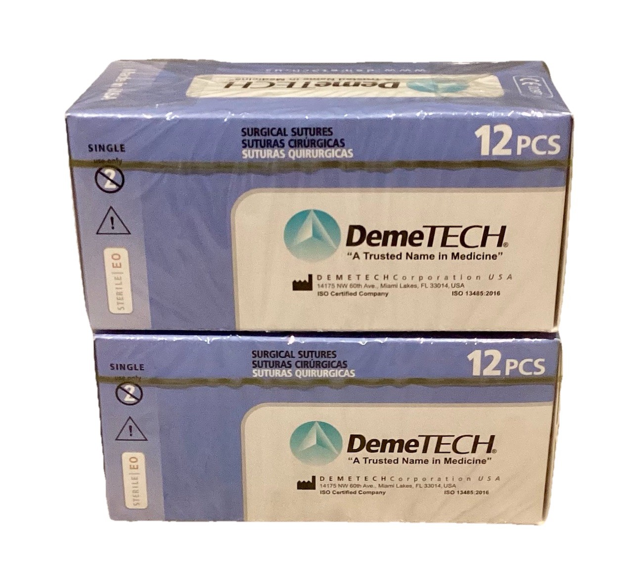 DemeLENE 2-0 Polypropylene Sutures 18” DFS 26mm RC 3/8c EXP 2027 NEW 2ct