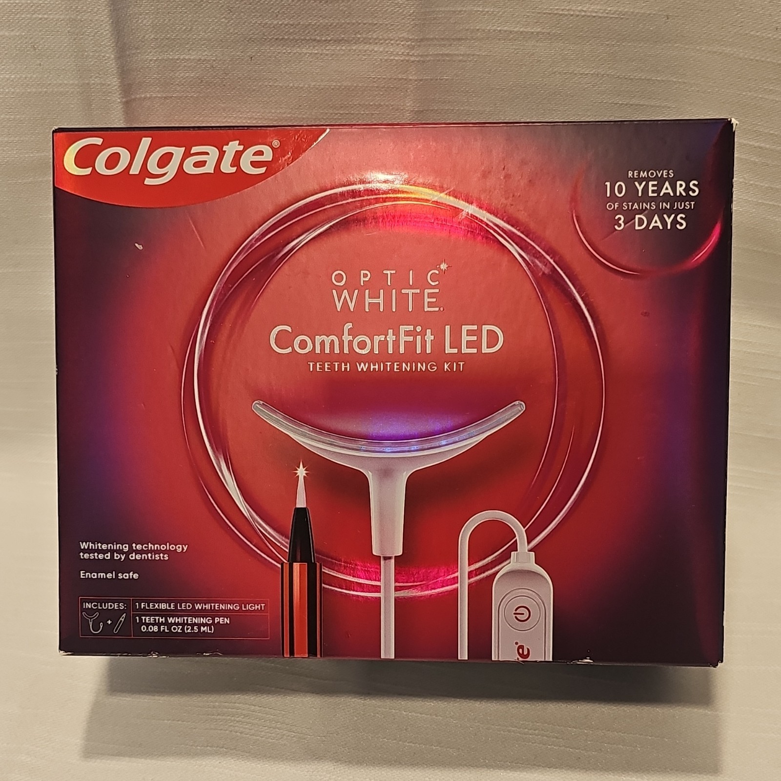 Colgate Optic White ComfortFit LED Teeth Whitening Kit for Cosmetology