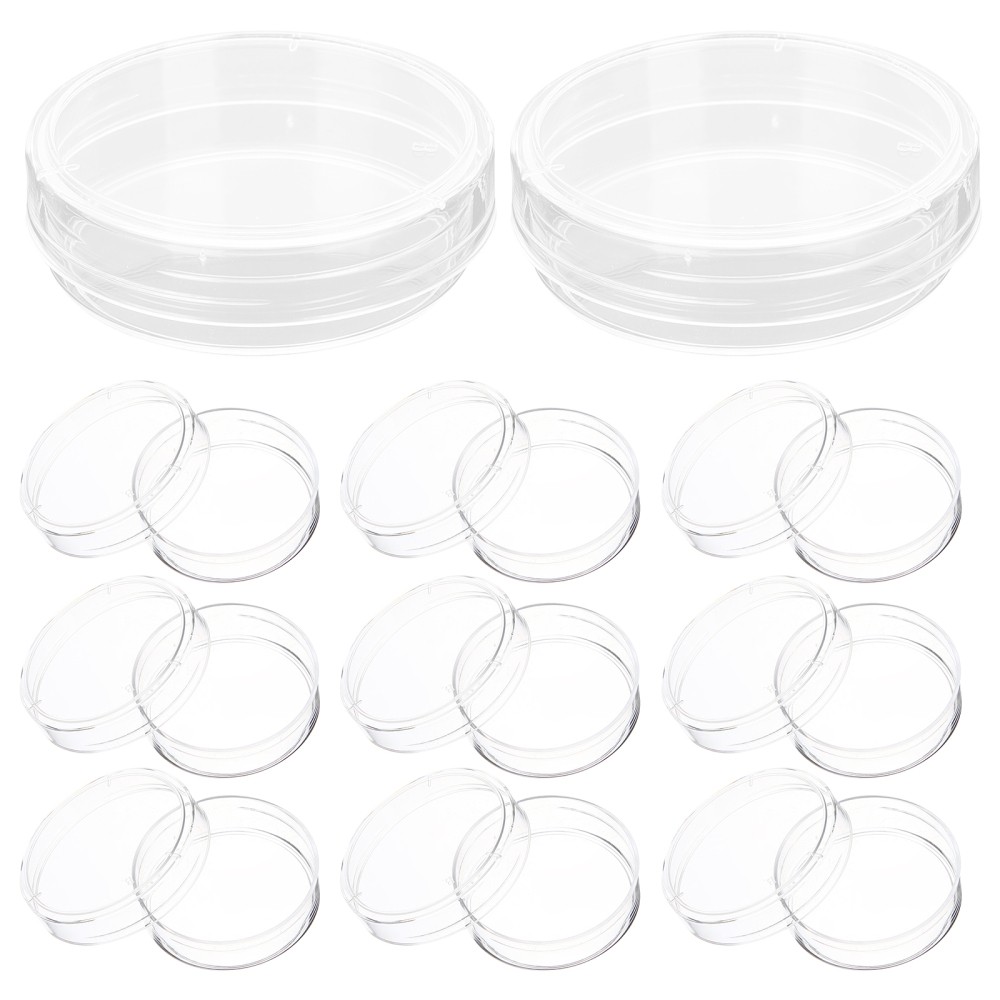 Set of 2 Extra Slim Petri Dish Science Experiment Laboratory Supply