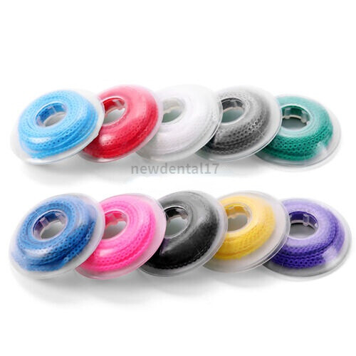 10PC Dental Orthodontic Elastic Rubber Power Chain Braces Bands Short/Long/Close