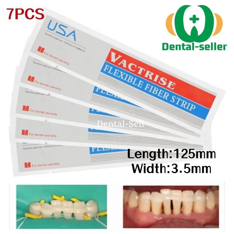 7x Dental Flexible Fiber Strip Glass Fiber Splint Composite Resin Bonding Ribbon