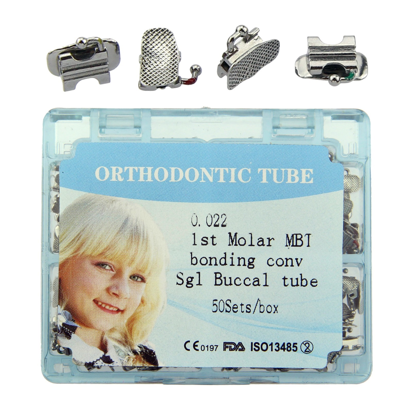 Dental Orthodontic Buccal Tube Molar Tubes Roth MBT 0.022 Convertible Monoblock