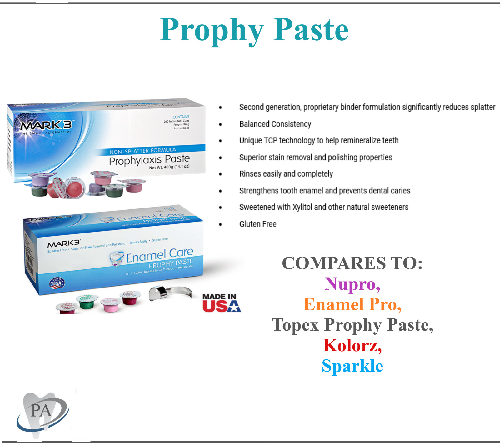 Prophy Paste Dental Prophylaxis Coarse Medium Fine Extra X-Coars up to 2000 cups