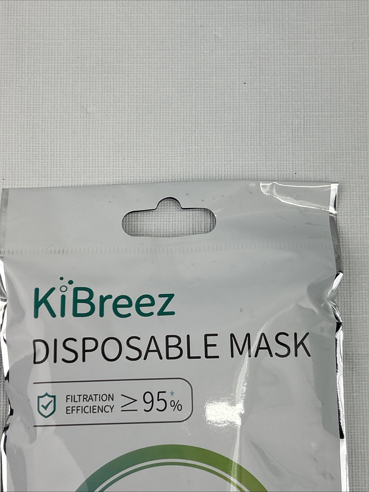KiBreez Disposable Face Mask Lot of 100 PCS (10-10 packs) 3 Layers SEALED NIP