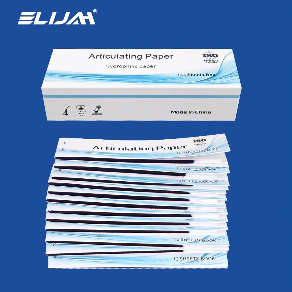 Dental Articulating Paper Lab Products Teeth Care Red/Blue Strips 144Sheets-1Box