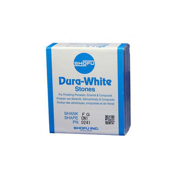 Shofu Dura-white FG FL2 Flame Finishing Stones 12/pack 0244