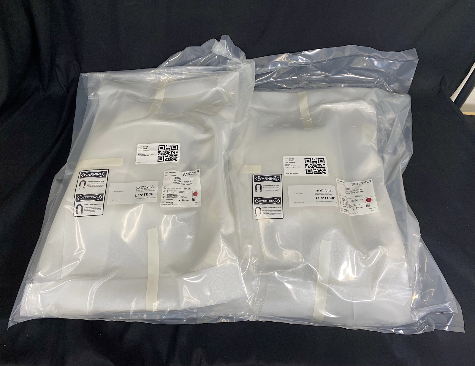 SARTORIUS 200L (TPE) For Magnetic Mixer STD Flexel Cubical Bag FMB114893 (2/Cs)