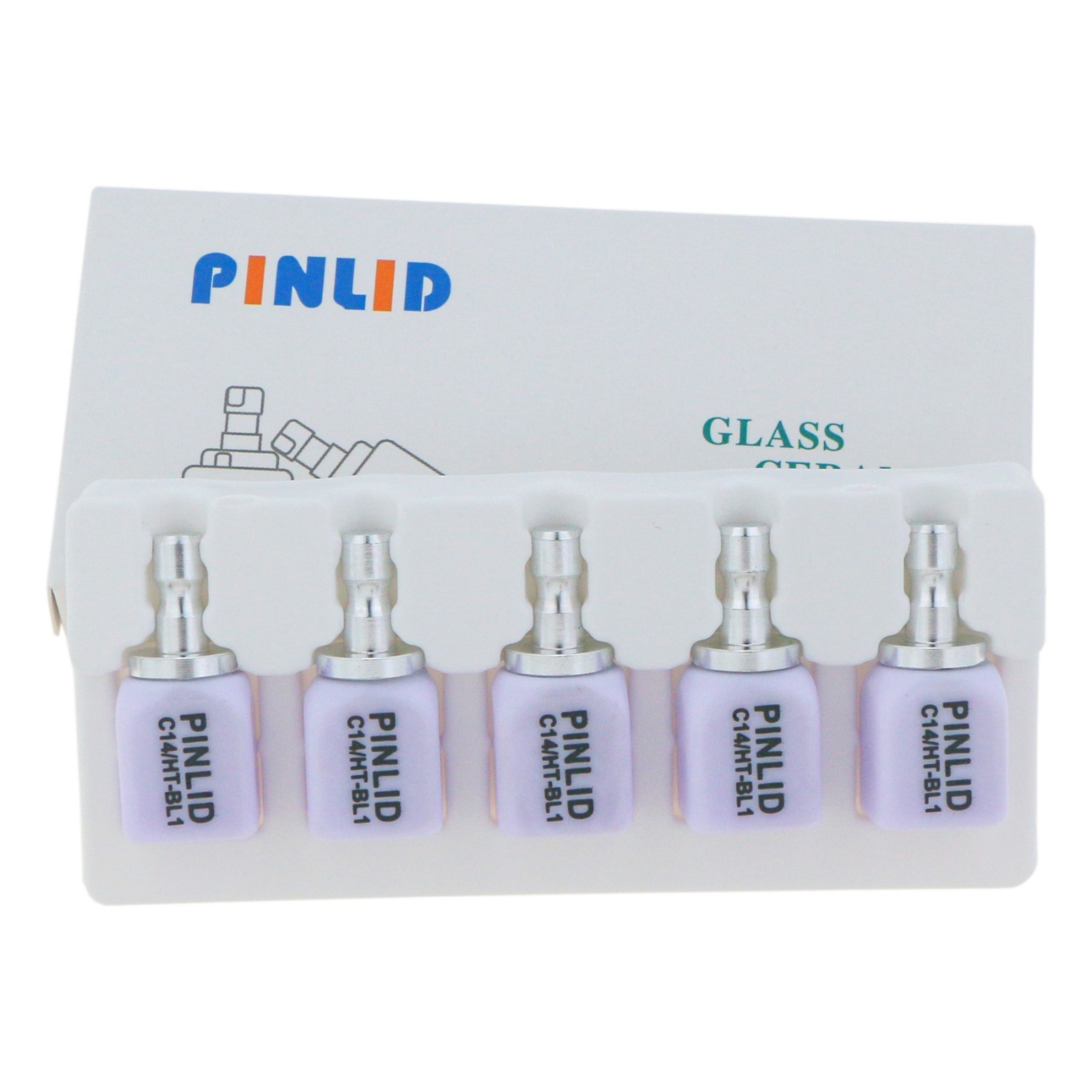 US Dental Lithium Disilicate Glass Ceramic Blocks C14 HT CAD CAM CEREC Blocks