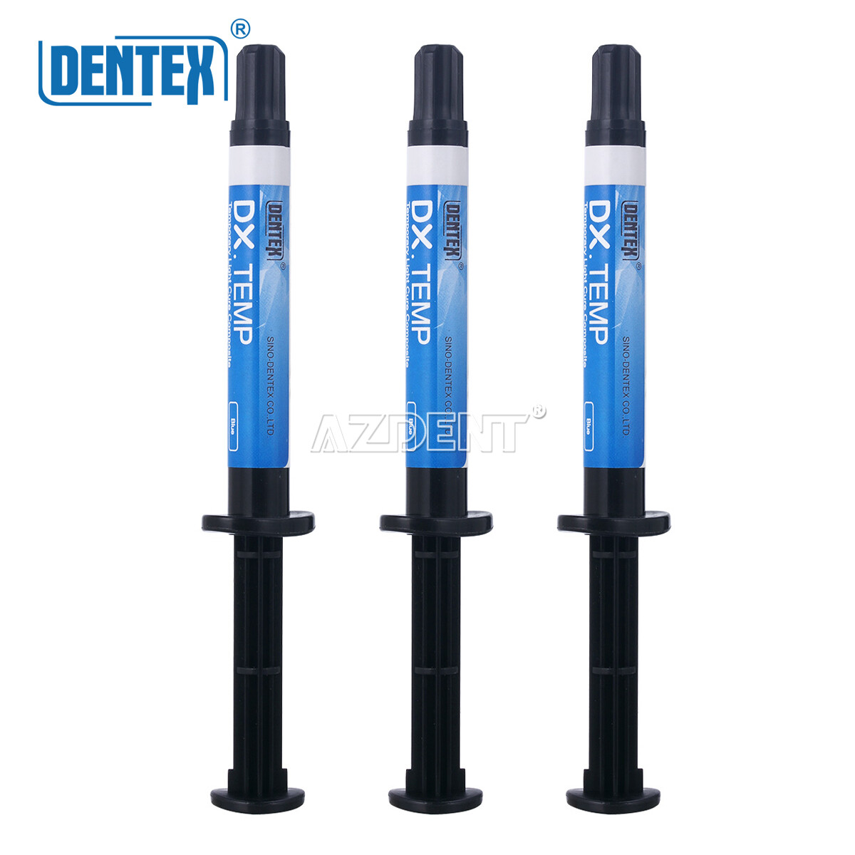 US Dentex Dental Temporary Filling Light Cure Flow Composite Resin Blue 2.5g