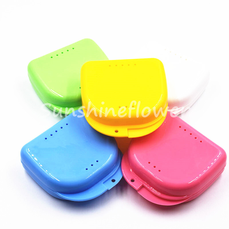 Dental Retainer Case Storage Denture Mouth Guard Plastic for Invisalign Teeth