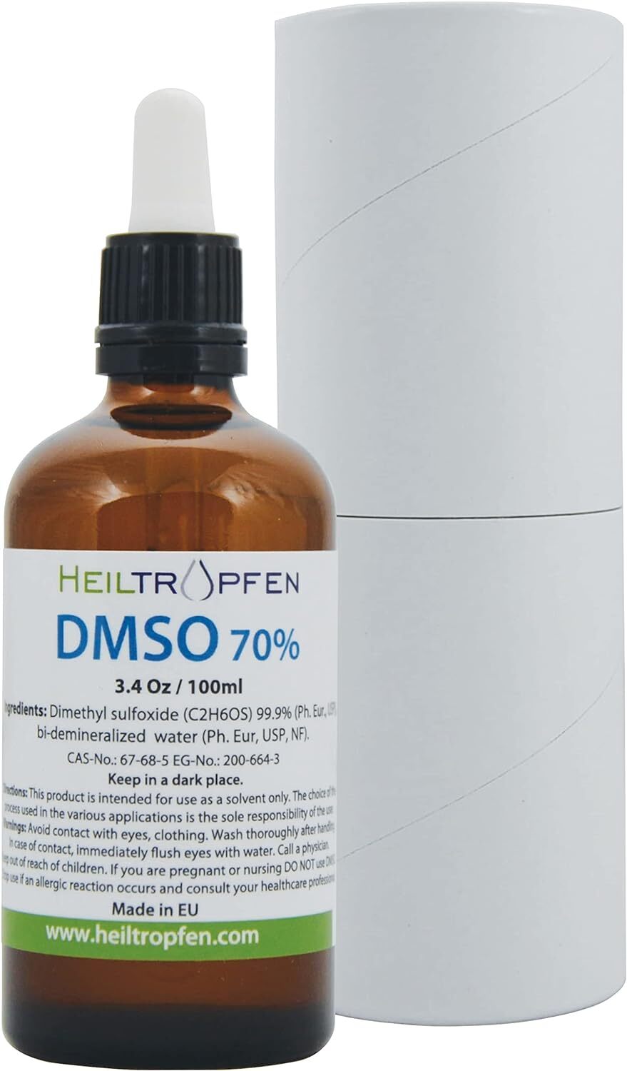 70% Dmso – Ingredientes De Grado Farmaceutico | Dimetilsulfoxido Liquido 3.4 Oz
