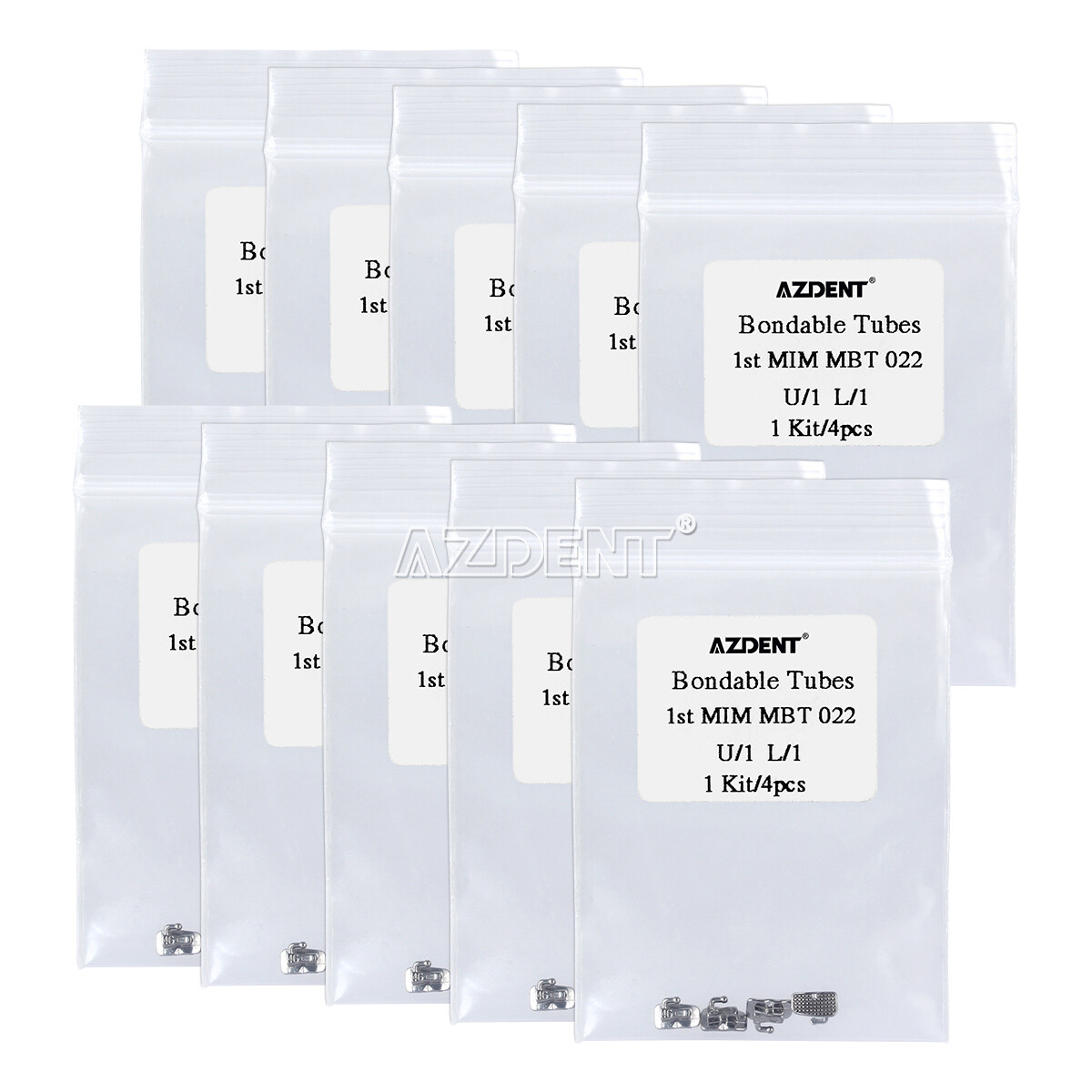 Dental Ortho Monoblock Roth / MBT 0.022 Buccal Tube 1st Molar Bondable N-Conv UL