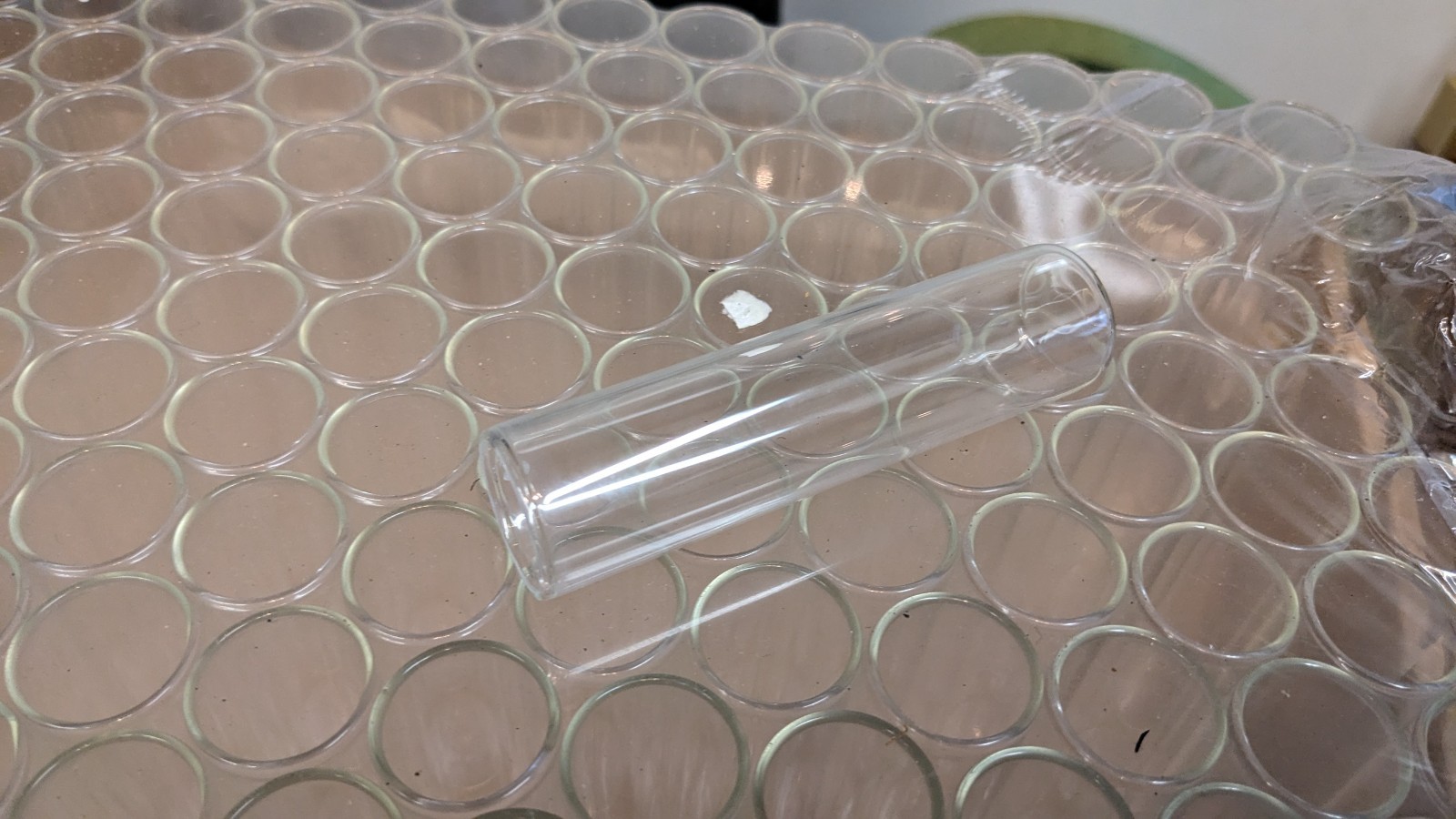 Bulk Lot 360 Glass Shell Vials 8 Dram 30mL 1oz Clear NOS 25mm x 95mm 2X180/Tray