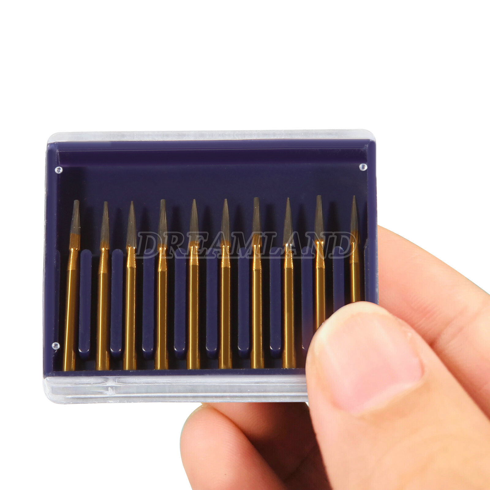 TRIMMING & FINISH DENTAL CARBIDE BURS 12 BLADES TF 7901 NEEDLE SANDENT