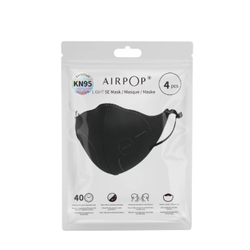 AirPop Light SE KN95 Facemask – Black