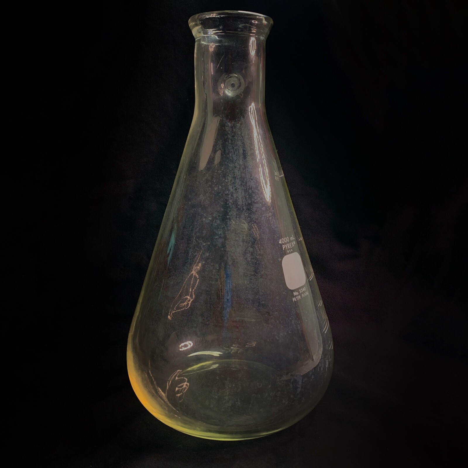 PYREX Glass 4000mL Filtering Flask Heavy Wall Sidearm Tube 1/2” OD 5340-4L