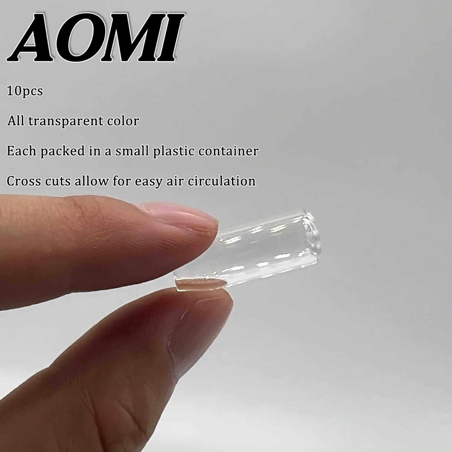 Reusable Glass Filter Tips Mouthpieces, Tip Ø9mm 9x25mm, Transparent