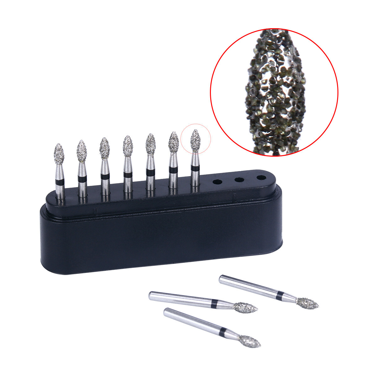 10 Pcs AZDENT Dental Diamond Burs FG Burs Super Coarse for High Speed Handpiece