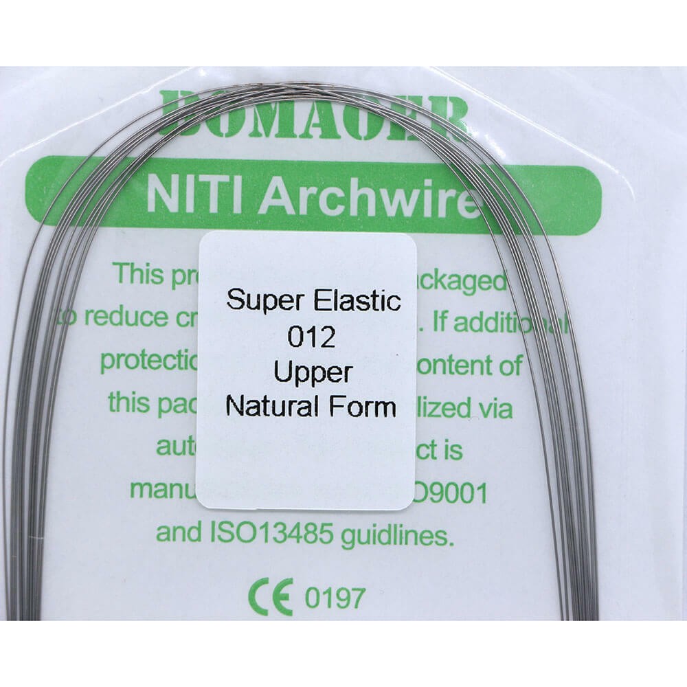 100 Packs Dental Ortho Niti Super Elastic Round Arch Wire Nature Form 012 Upper