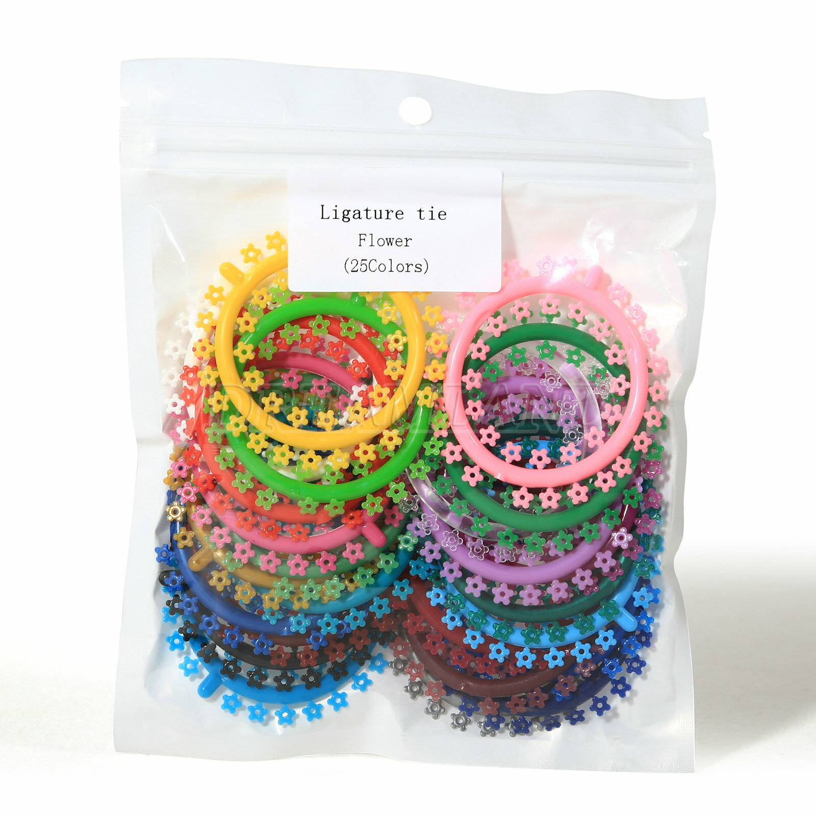 1000 pcs/Pack Orthodontic Dental Elastic Ligature Bands Ties Flower Type 3Q