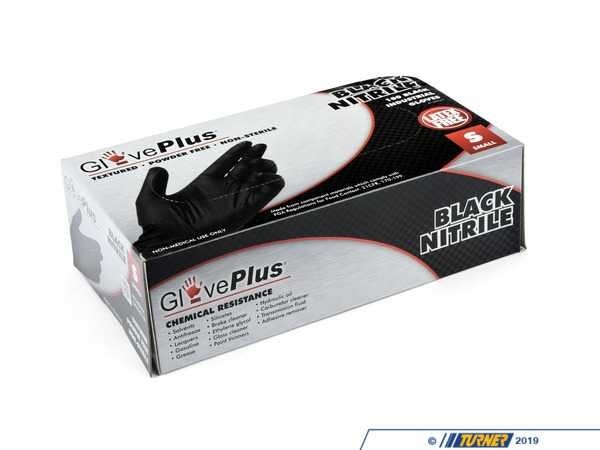 GlovePlus Powder-Free Black Nitrile Gloves (SMALL) – Box of 100ct