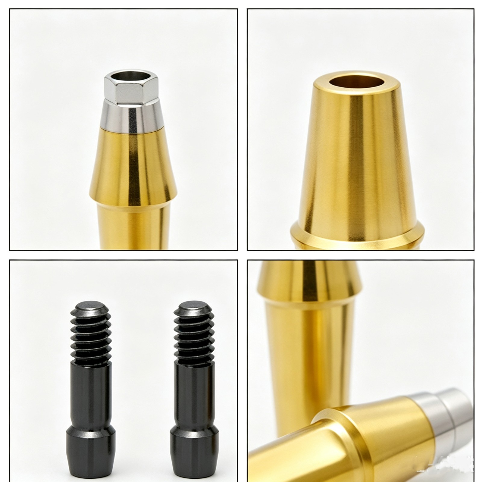 US Titanium Straight Dental Abutment Mini Regular Hex Fit Hiossen ET TS Implants