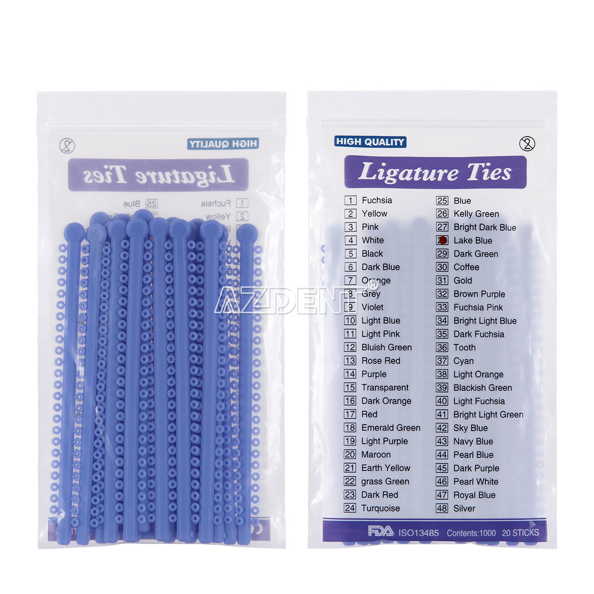 1000pcs Dental Orthodontic Ligature Ties Elastic Rubber Bands For Brackets Brace