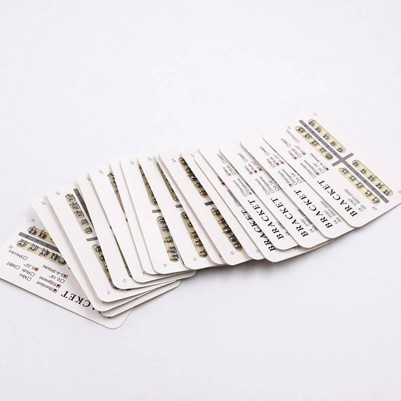 20Packs Dental Ortho Bracket Mini/Standard Roth MBT Edgewise 018/022 3/345 Hooks