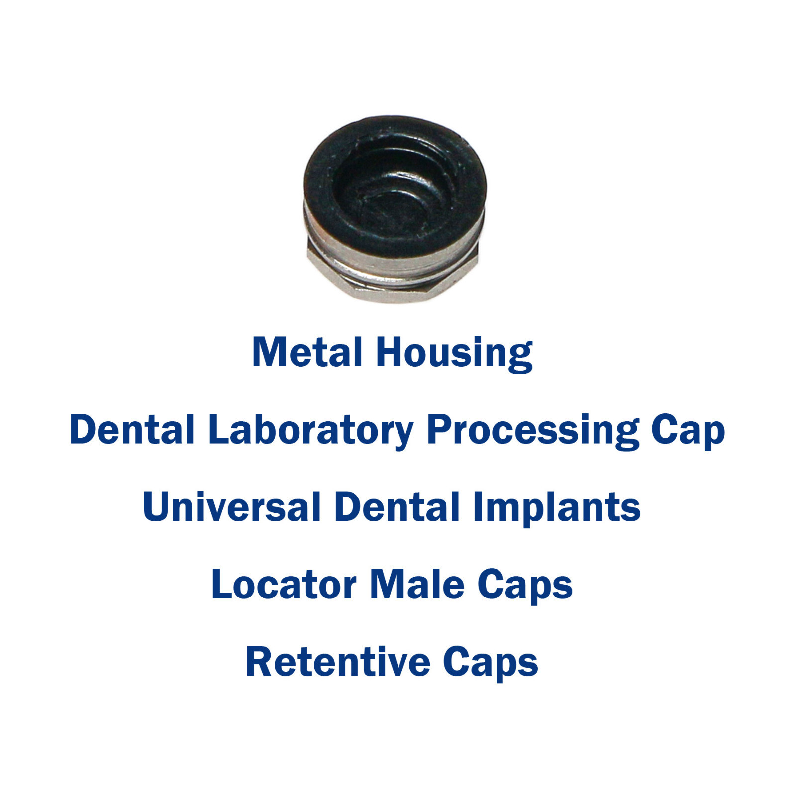 Strong Retentive Caps Overdenture Attachments Abutments Dental Metal Housing