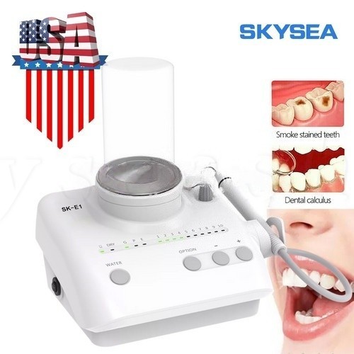 Dental Ultrasonic Piezo Scaler Handpiece w/2 Bottles Fit EMS Cavitron SKYSEA